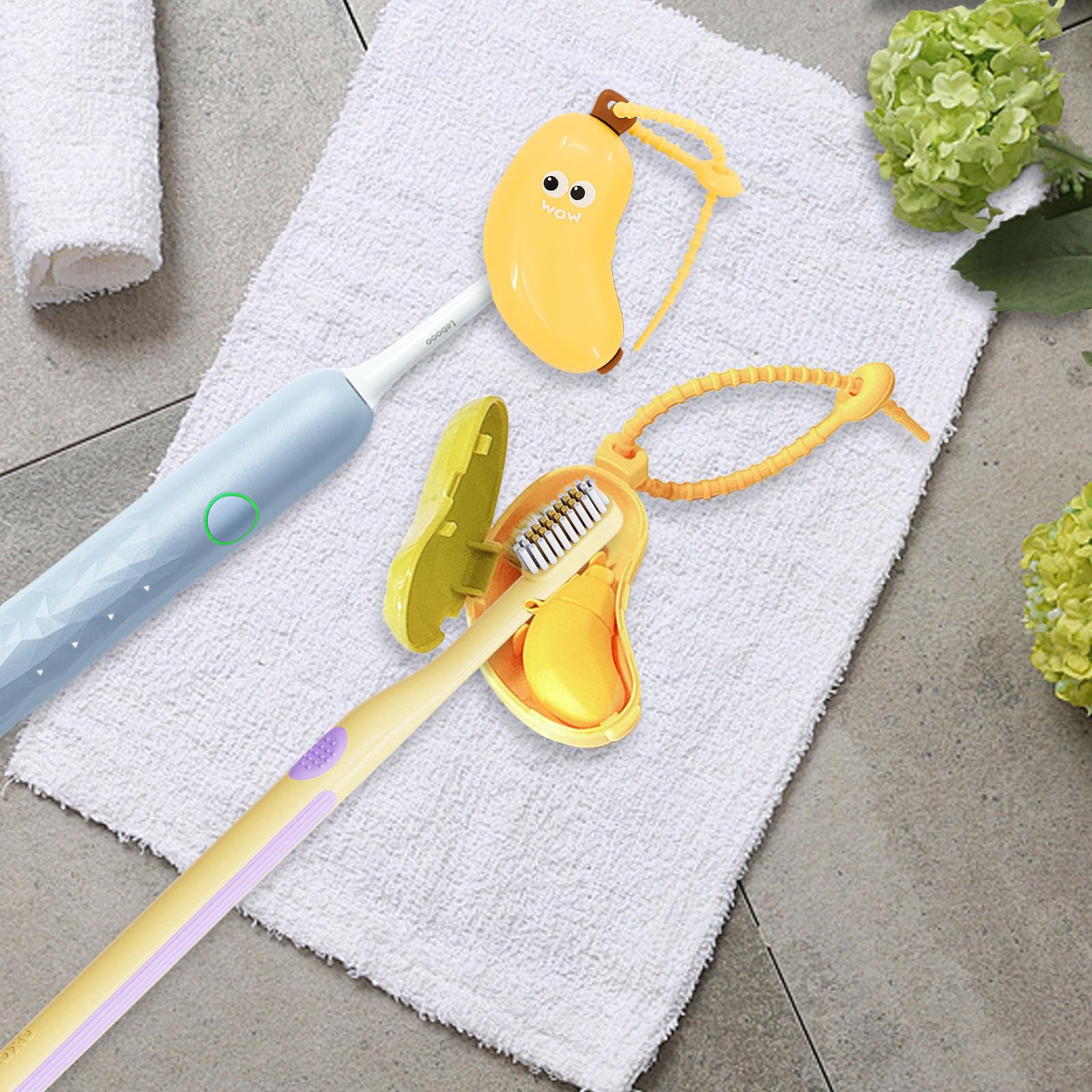 Amazon.com: 4 Pcs Banana Toothbrush Cover, Banana-Shaped
